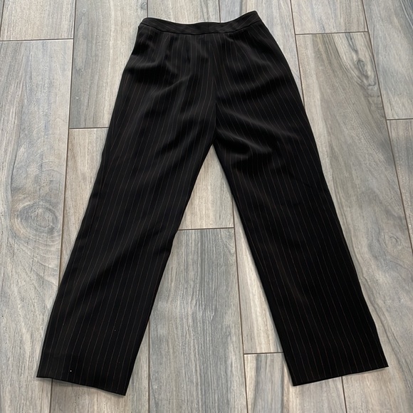 ***High Rise Black Red Pinstripe Pants size 4P - Picture 14 of 14
